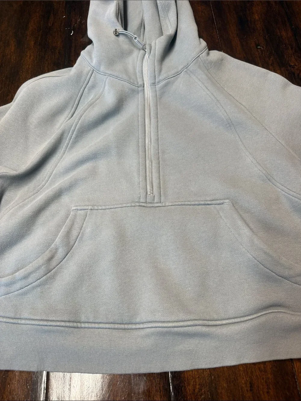 EUC - Scuba Hoodie 1/2 Zip Cropped Size M/L